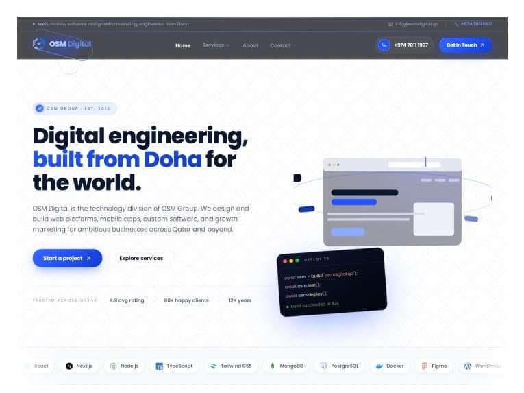 QSM Digital: Technology Division Platform